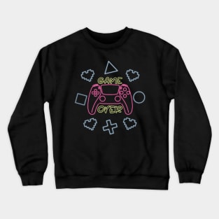 Game over neon Crewneck Sweatshirt